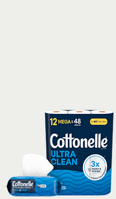 Cottonelle® Fresh Care Flushable Wipes and Ultra Clean Toilet Paper